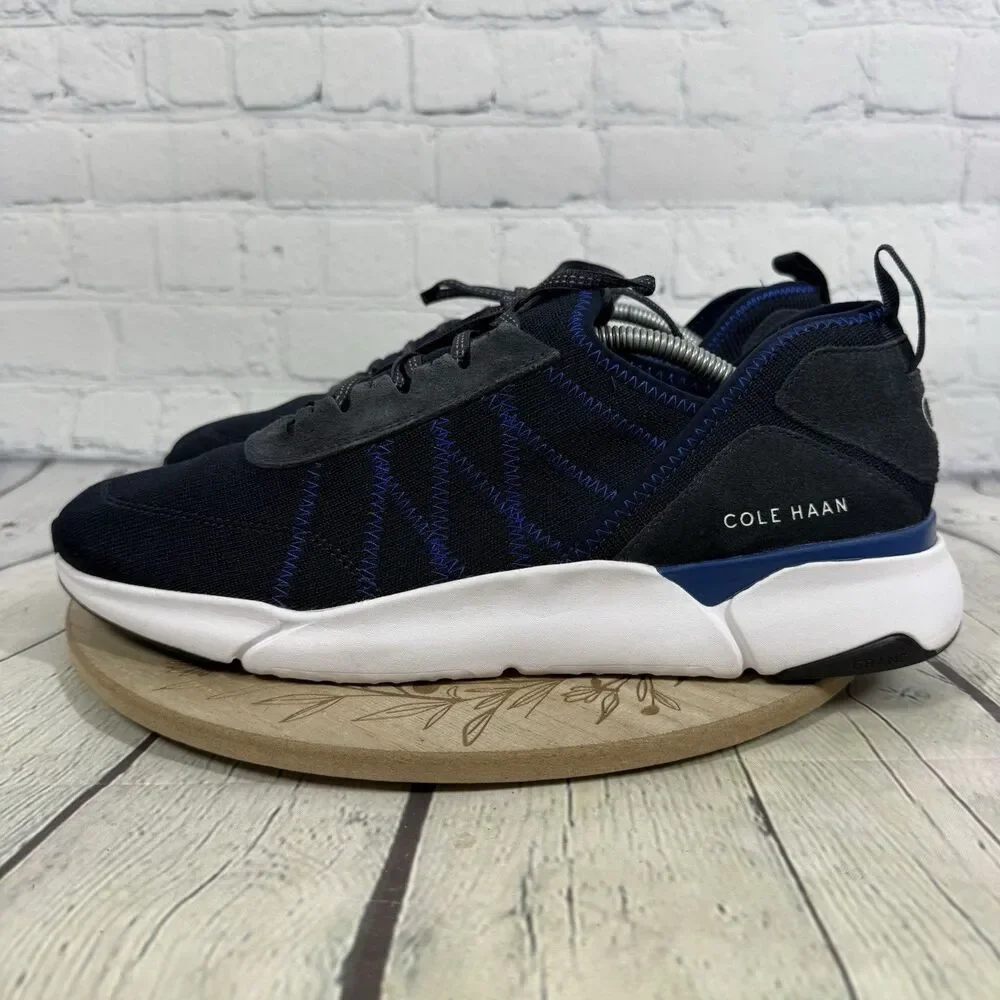 Cole Haan Grand Motion Woven Stitchlite Mens Size 12 Navy Blue Sneakers C27738